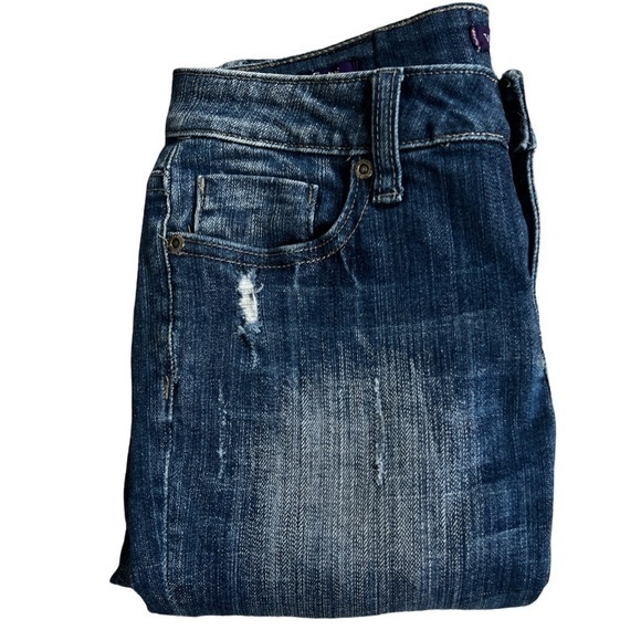Vigoss Distressed Embellished Jean Capris Sz.‎ 0 - Picture 7 of 15